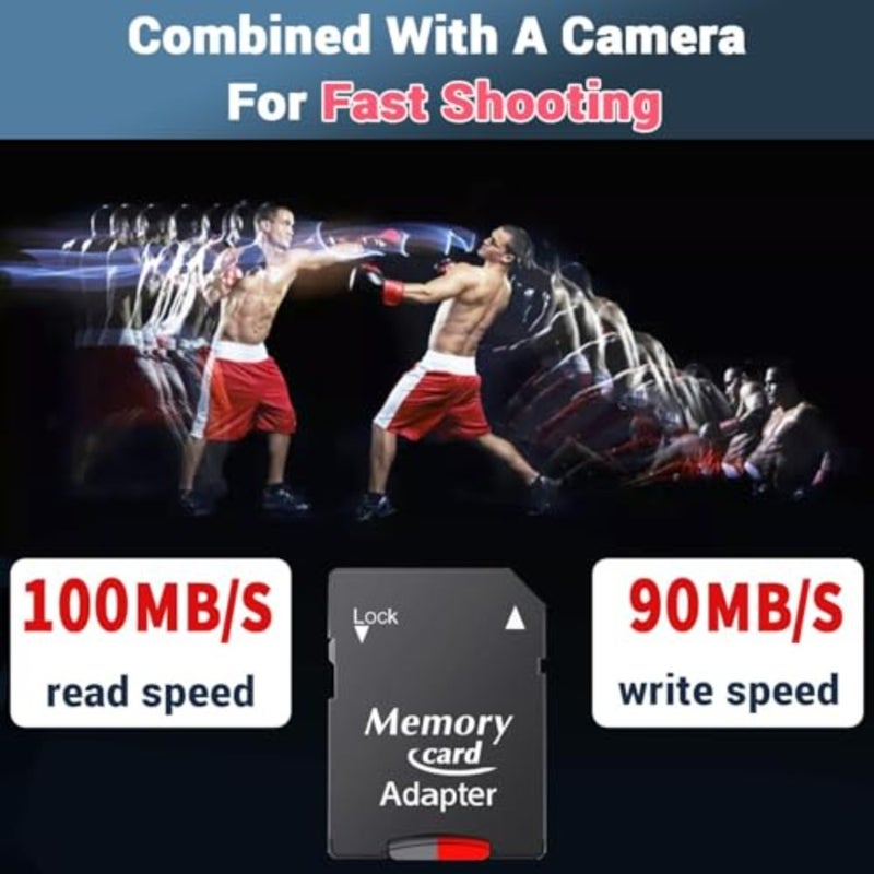 بطاقة ذاكرة MicroSD سعة 512 جيجابايت لأجهزة الألعاب والأجهزة اللوحية التي تعمل بنظام Android والهواتف الذكية UHS-I U3 V60 فئة 10 بسرعة 100 برميل/الثانية قراءة وكتابة 90 برميل/الثانية - Image 2