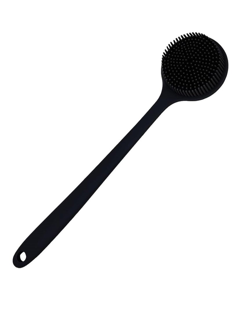 CINLITEK Silicone Body Scrubber, Long Handle Back Scrubber for Shower, Silicone Body Brush Shower Scrubber For Body, Shower Srush Back Brush Body Exfoliator  - Image 1