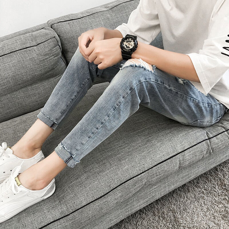 Unisex Classic Denim Jeans Loose Fit Daily Outdoor Wear - Image 5