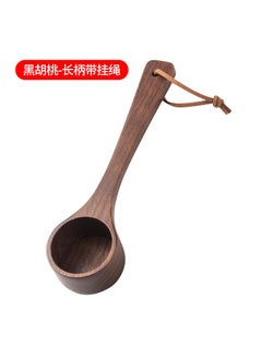 Black Walnut Coffee Scoop Wooden Measuring SpoonBlack walnut-long handle with lanyard (PP bag) Black walnut-long handle with lanyard (PP bag)