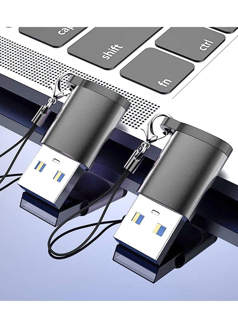 TYCOM - USB C to USB 3.0 Adapter 2 Packs Otg USB C Female to USB Male Adapter 5Gbps USB C 3.1 Adapter Compatible with Macbook Pro Ipad Pro Laptops Power Delivery and More (2 Pack) - Image 1