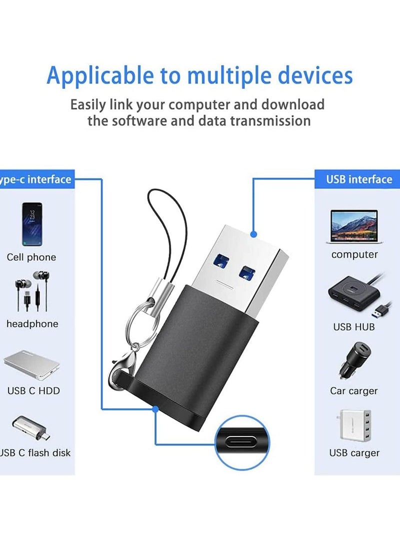 TYCOM - USB C to USB 3.0 Adapter 2 Packs Otg USB C Female to USB Male Adapter 5Gbps USB C 3.1 Adapter Compatible with Macbook Pro Ipad Pro Laptops Power Delivery and More (2 Pack) - Image 1