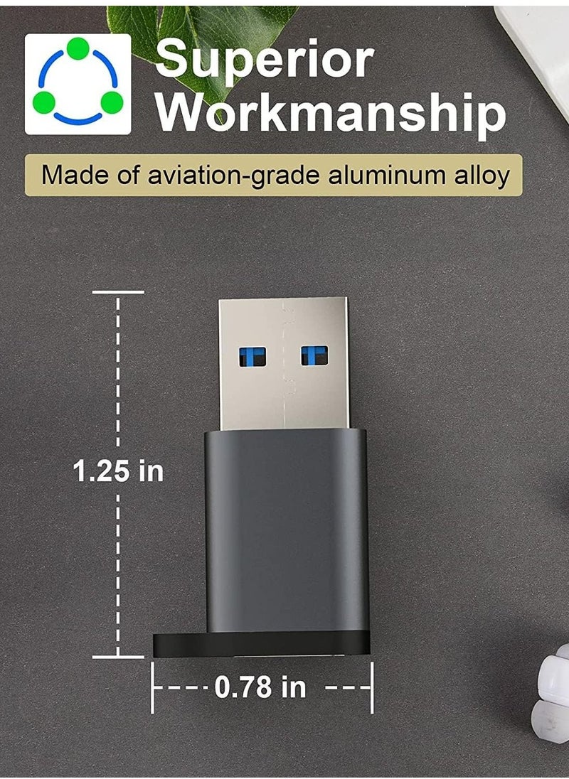 TYCOM - USB C to USB 3.0 Adapter 2 Packs Otg USB C Female to USB Male Adapter 5Gbps USB C 3.1 Adapter Compatible with Macbook Pro Ipad Pro Laptops Power Delivery and More (2 Pack) - Image 1