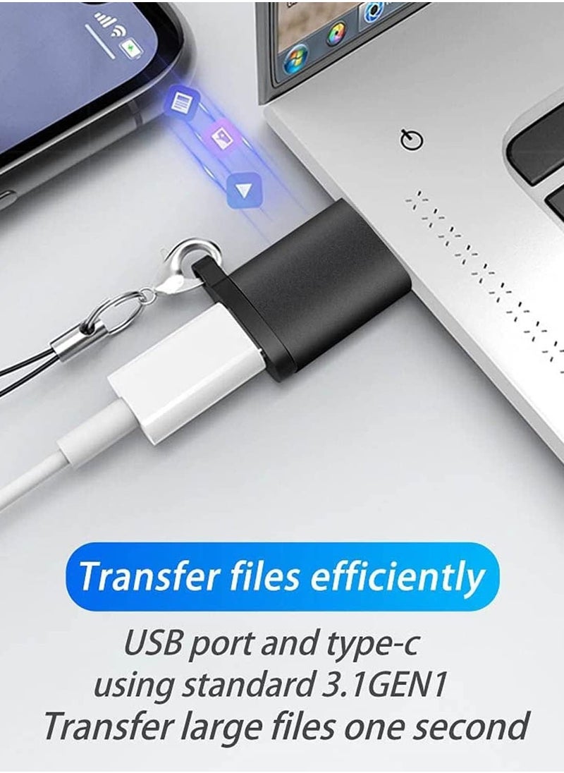TYCOM - USB C to USB 3.0 Adapter 2 Packs Otg USB C Female to USB Male Adapter 5Gbps USB C 3.1 Adapter Compatible with Macbook Pro Ipad Pro Laptops Power Delivery and More (2 Pack) - Image 1