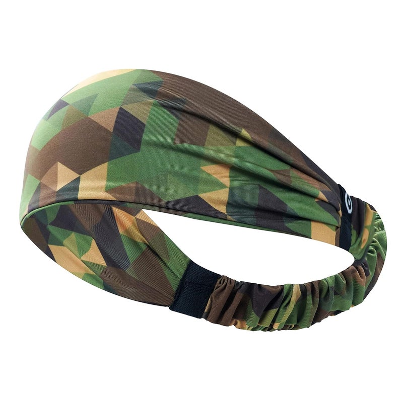 Coreteq Printed Multifunction Sports Sweatband Headband Microfiber Men and Women (Digi Camo) - Image 1
