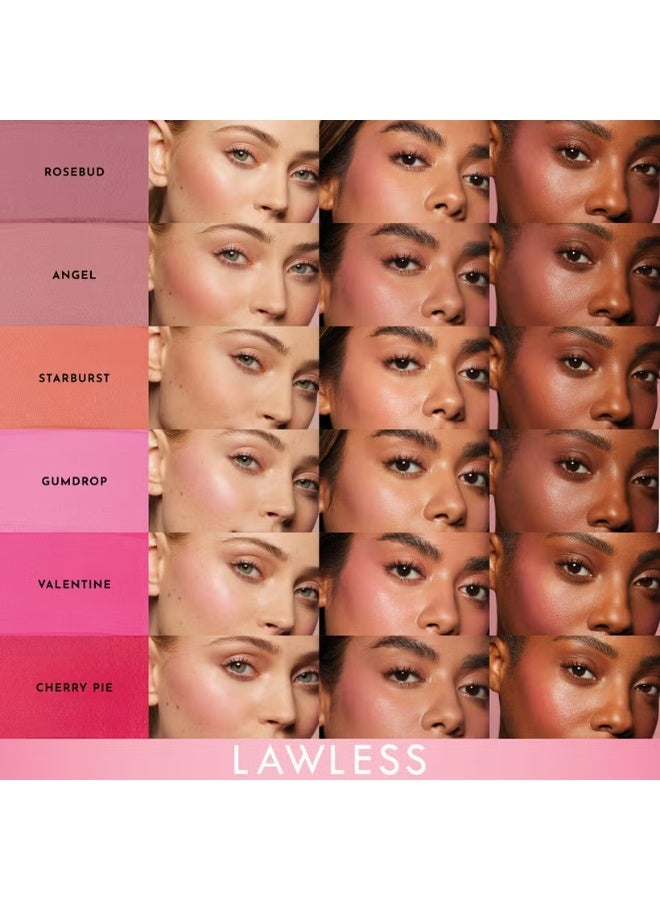 LAWLESS BEAUTY- Pinch My Cheeks Soft-Blur Cream Blush - Cherry Pie - Image 4