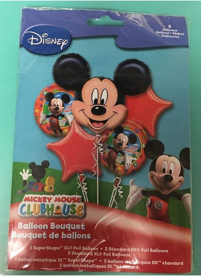 Anagram 5 Set Happy Birthday Package Balloons Mickey Mouse Print 