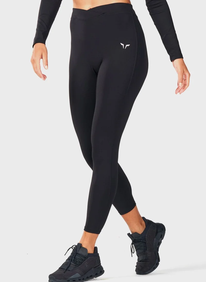 SQUATWOLF 7/8 Wrap Waistband Leggings