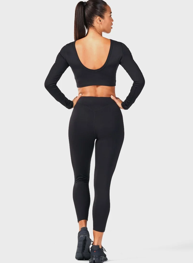 SQUATWOLF 7/8 Wrap Waistband Leggings
