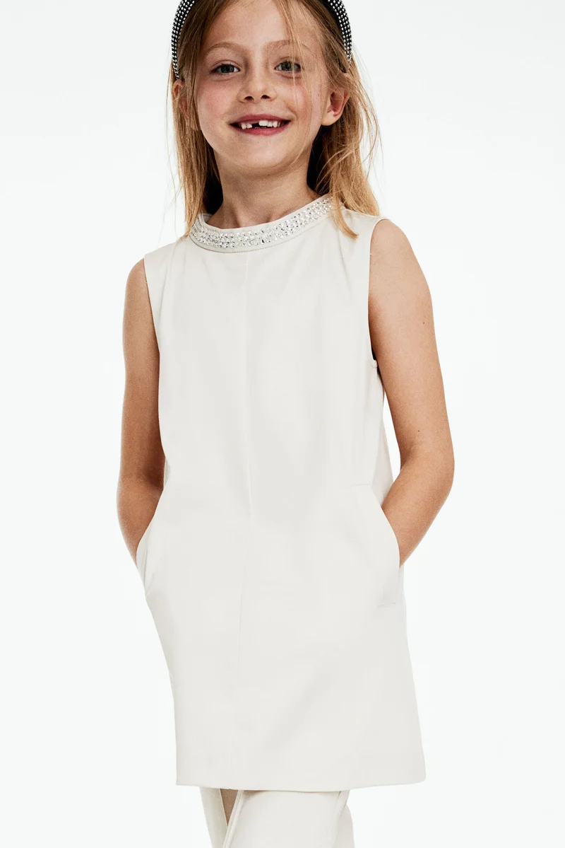 H&M Rhinestone-Detail A-Line Dress