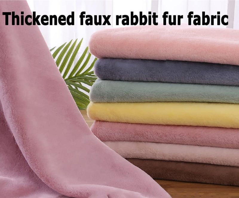 Faux Fur Faux Fur Fabric 50x50cm DIY Plush Fabric for Decoration DIY Crafts Photography Props Use Fake Fur Fabric for DIY, Craft Fur Decoration (Color : 58 White) - Image 3