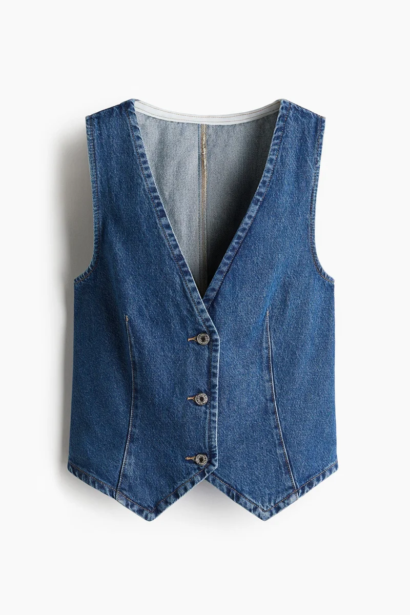 اتش اند ام Denim waistcoat