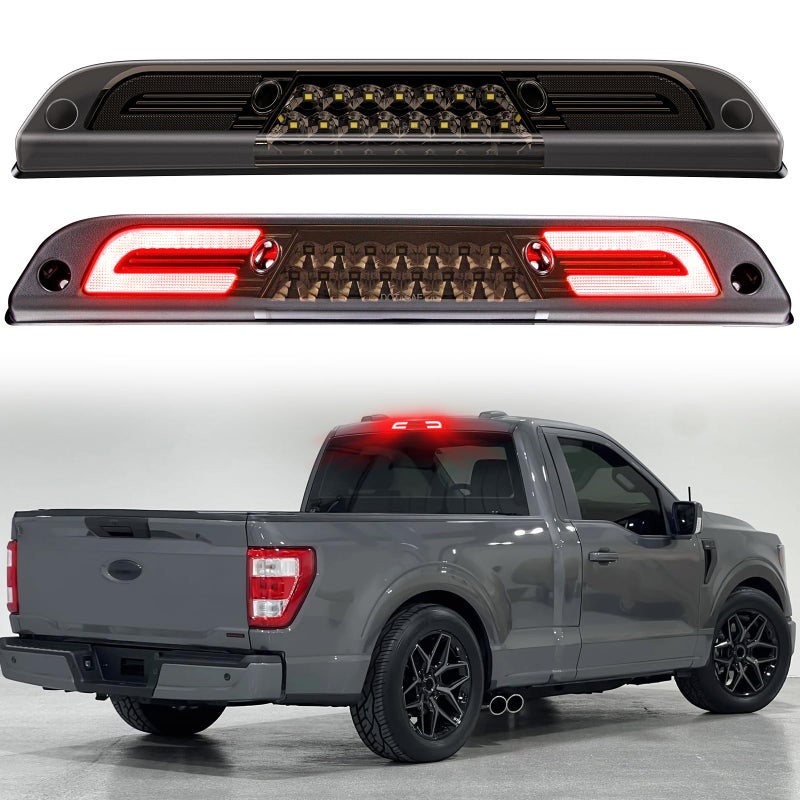 ATLEDLT LED Third Brake Light Compatible With 2015-2024 F150, 2017-2024 F250 F350 F450 F550, 2019-2024 Ranger, 2021-up Maverick High Mount 3rd Brake Cargo Light Smoke Lens - Image 1