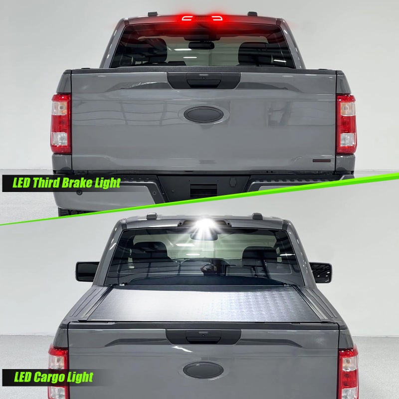 ATLEDLT LED Third Brake Light Compatible With 2015-2024 F150, 2017-2024 F250 F350 F450 F550, 2019-2024 Ranger, 2021-up Maverick High Mount 3rd Brake Cargo Light Smoke Lens - Image 4