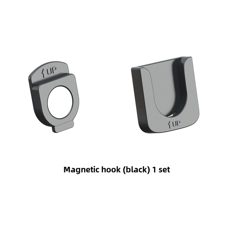 Magnetic Attraction Remote Control Storage Hook Grey - Image 2