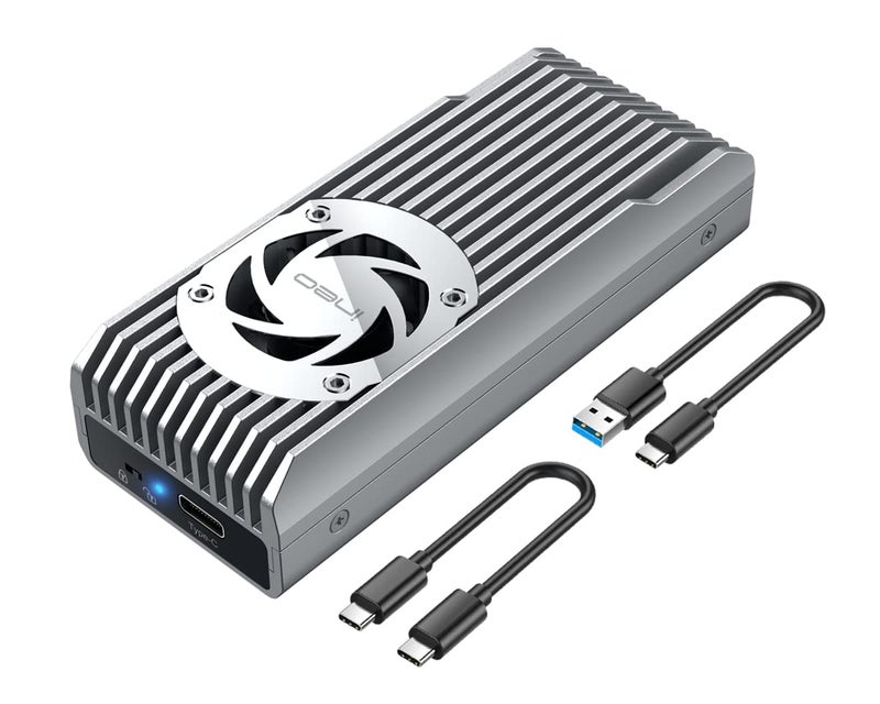 ineo M.2 NVMe SSD Enclosure Built-in Cooling Fan [C2598-NVMe Series] (10Gbps) - Image 1