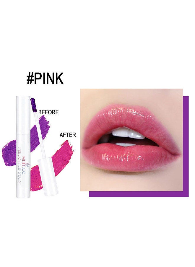 MLIIIILO Peel Off Lip Stain Long Lasting Waterproof Lip Gloss Lip Tint Transfer Proof Peel Off Lip Stain Lipstick Liquid Blading Lips  - Image 4