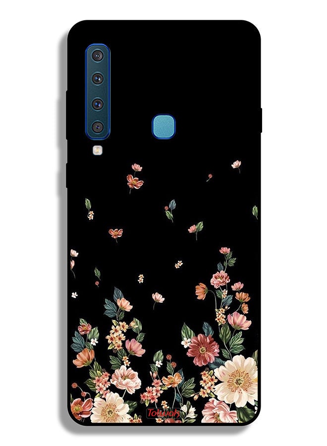 Tolwak Samsung Galaxy A9 (2018) Protective Case Cover Small Flowers In Bottom - Image 1