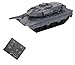Ouhgnoh Mini Remote Control Tank Combat Tracked Military Tank Model Simulation Tiger Popular Toy Puzzle Toy Boy Grey - Image 2