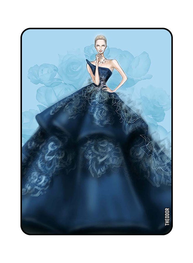 Theodor Protective Flip Case Cover For SAMSUNG GALAXY S6 LITE 2022 Blue Princess dress  - Image 1