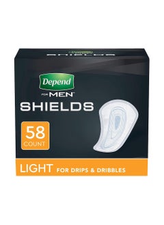 Depend Incontinence Shields for Men Light Absorbency 58 Count