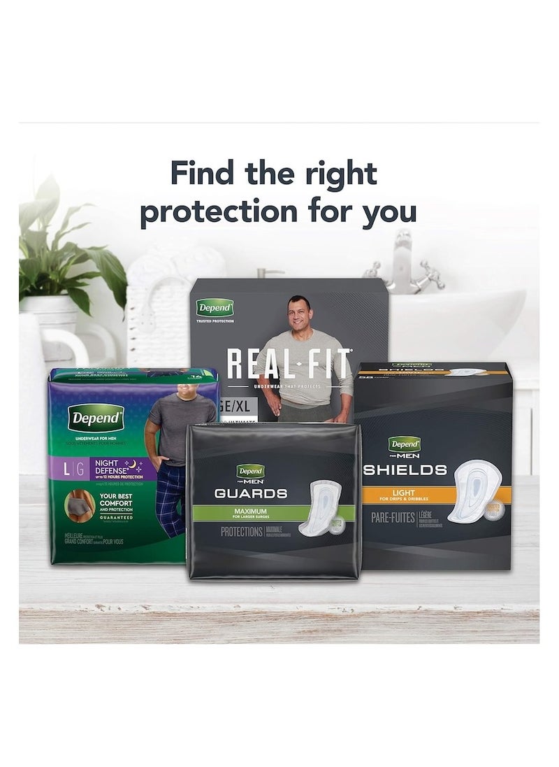 Depend - Depend Incontinence Shields for Men Light Absorbency 58 Count - Image 1
