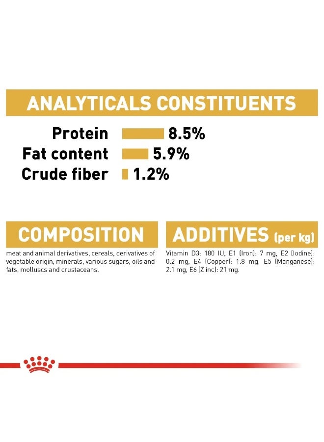 Royal Canin Breed Health Nutrition Dachshund Adult Wet Food Pouch 12x85g - Image 3