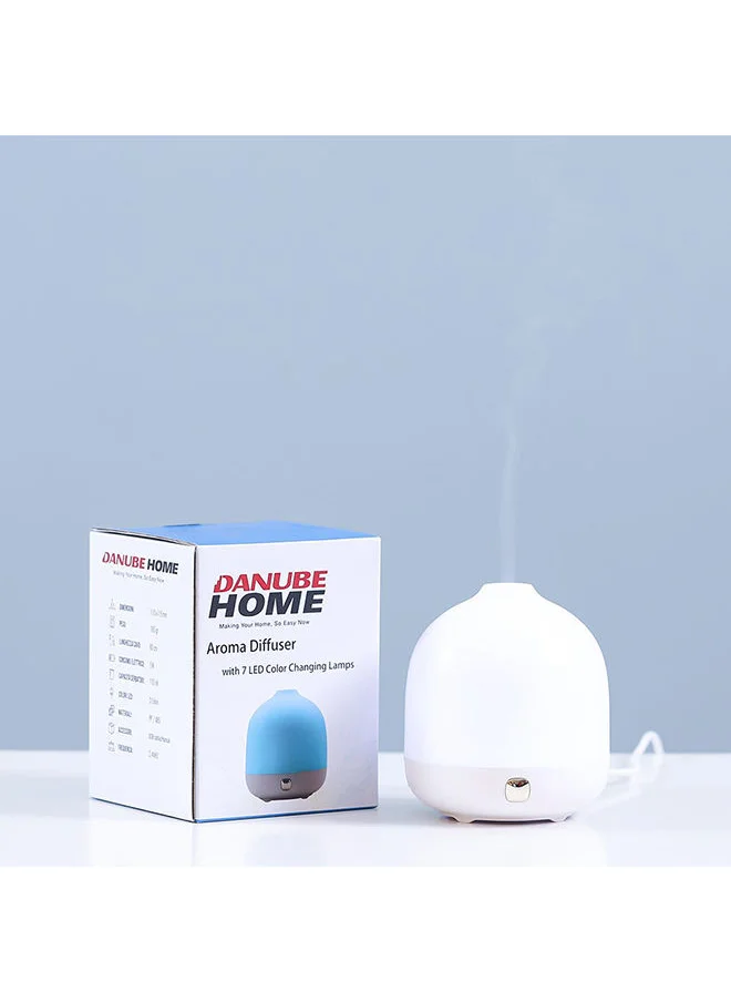 دانوب هوم 1-Piece Assorted Color Changing Aroma Electric Diffuser With Adapter 110 mL