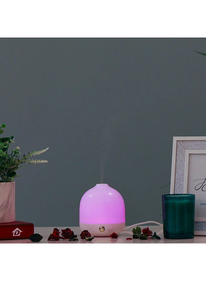 DANUBE HOME 1-Piece Assorted Color Changing Aroma Electric Diffuser With Adapter 110 mL