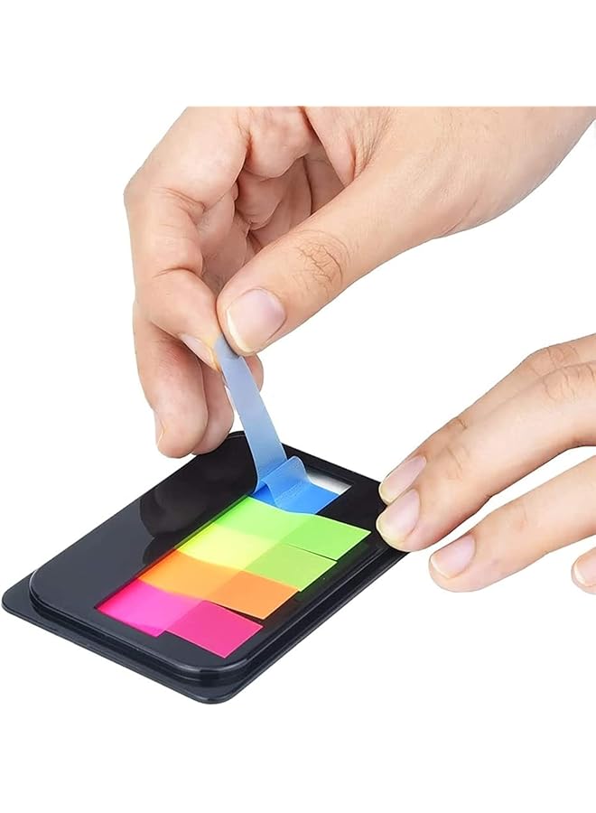 إيروريكس ملاحظات لاصقة فلورية، علامات تبويب فهرس نيون، علامات تبويب ذاتية اللصق، علامات تبويب شفافة، ملصقات أعلام، علامات صفحات، علامات فهرس، مجموعة ملاحظات لاصقة، أعلام للمنزل والمدرسة والمكتب، لوازم القراءة - Image 3