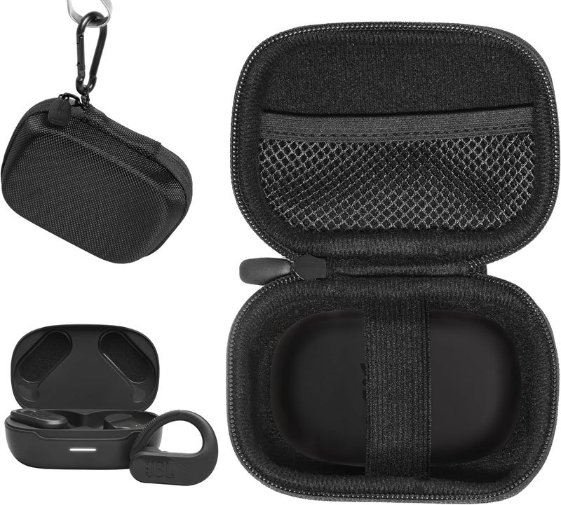 Alltravel حافظة سماعات الأذن Alltravel TWE لجهاز JBL Endurance Peak 3 وPeak 2 وسماعات الأذن اللاسلكية الحقيقية Peak باللون الأسود المدمج والصغير - Image 1