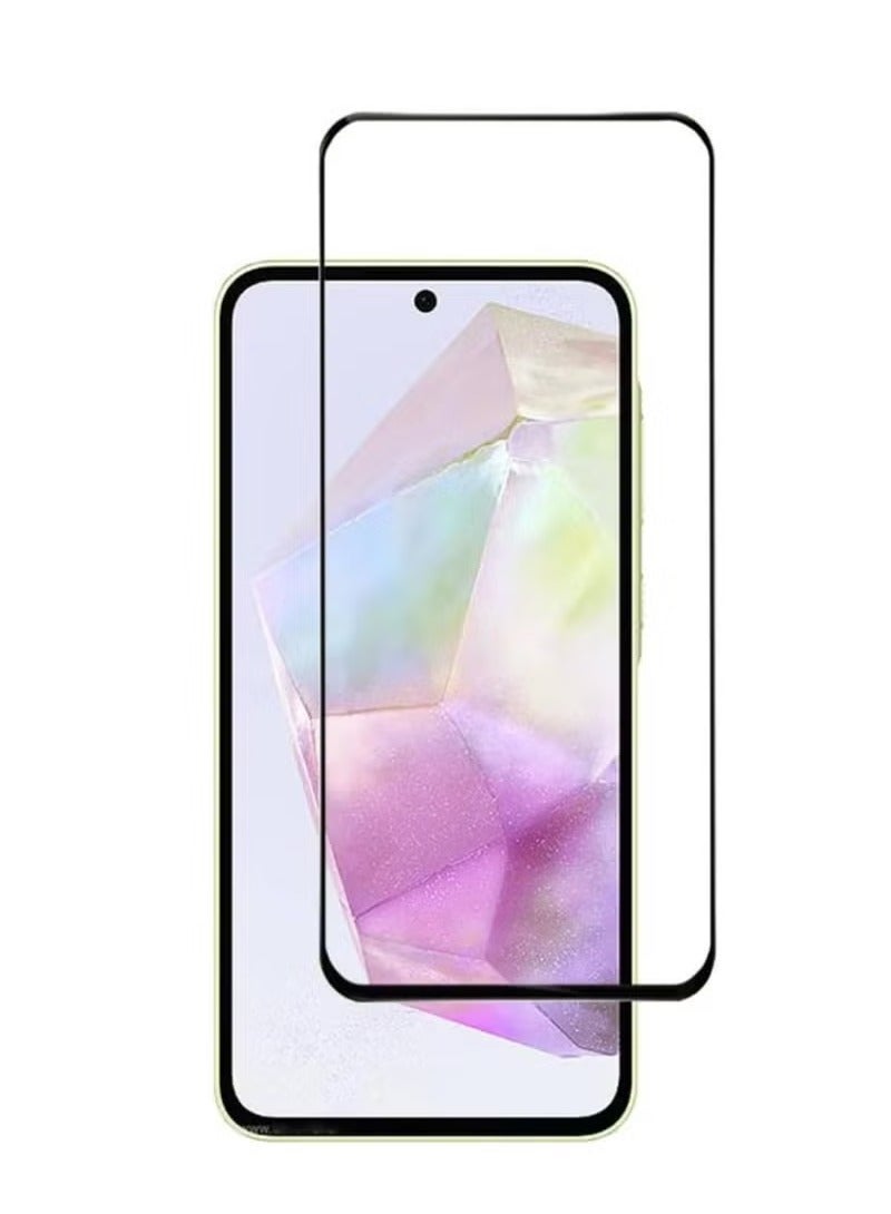 M7molge Full Coverage Glass Screen Protector for Realme C65 - Black Frame  - Image 2