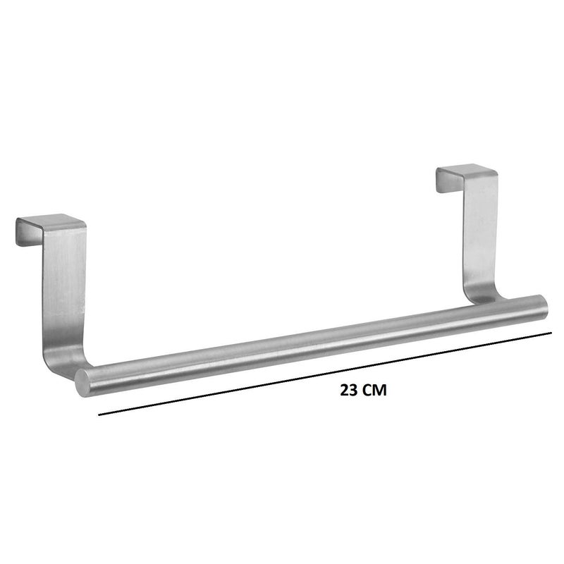 SYGA 23 cm Stainless Steel Kitchen Bathroom Storage Rack Holder Towel Bar Cupboard Hanging Shelf Hanger Chest Storage Organizer - Image 2