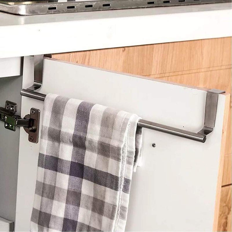 SYGA 23 cm Stainless Steel Kitchen Bathroom Storage Rack Holder Towel Bar Cupboard Hanging Shelf Hanger Chest Storage Organizer - Image 5