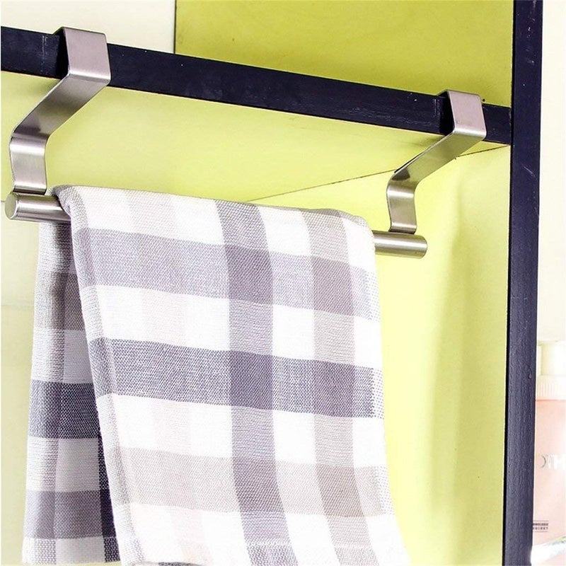 SYGA 23 cm Stainless Steel Kitchen Bathroom Storage Rack Holder Towel Bar Cupboard Hanging Shelf Hanger Chest Storage Organizer - Image 4