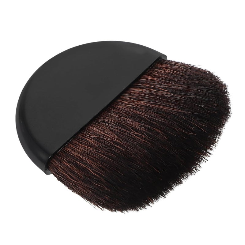 Travel Makeup Brush Flat Blush Brush for Cheeks Nylon Hair Portable Small Cosmetic Tool for Face Makeup - Image 1