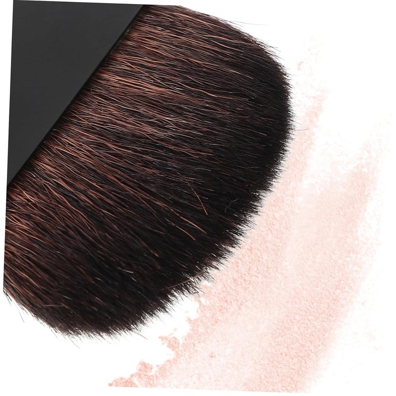 Travel Makeup Brush Flat Blush Brush for Cheeks Nylon Hair Portable Small Cosmetic Tool for Face Makeup - Image 3