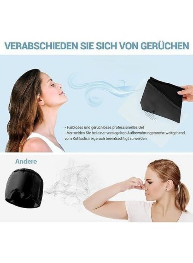 Migraine Relief Gel Mask, Flexible Cooling Therapy Cap, Cold Compress Therapy Ice Pack with Cooling Effect, Sleeping Eye Mask for Migraines, Tension and Sinus Pain Relief - Image 5