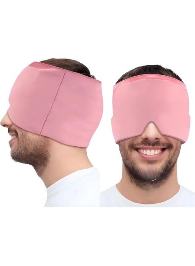 Migraine Relief Gel Mask, Flexible Cooling Therapy Cap, Cold Compress Therapy Ice Pack with Cooling Effect, Sleeping Eye Mask for Migraines, Tension and Sinus Pain Relief - Image 2