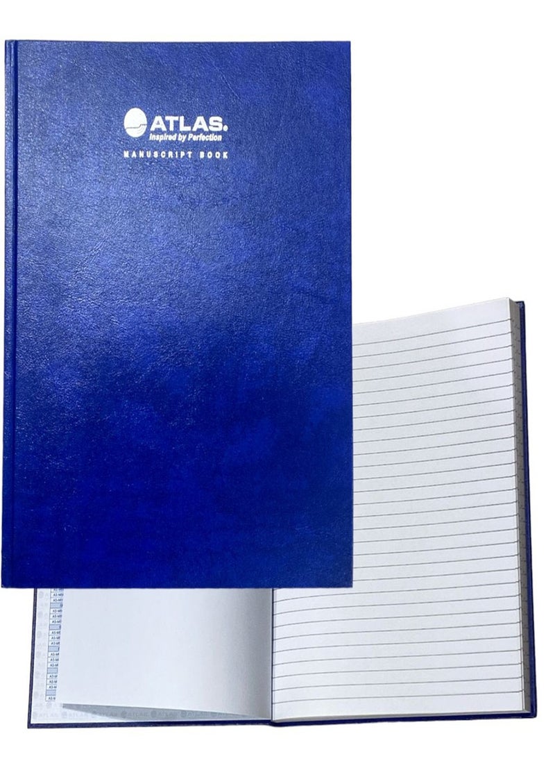 ATLAS Foolscap Size Manuscript Lined Register Book 144 Pages  - Image 1