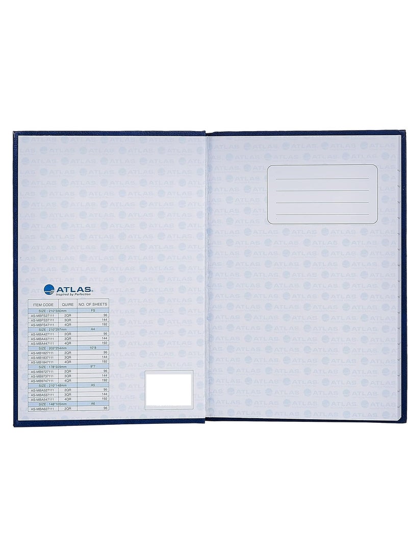ATLAS Foolscap Size Manuscript Lined Register Book 144 Pages  - Image 3