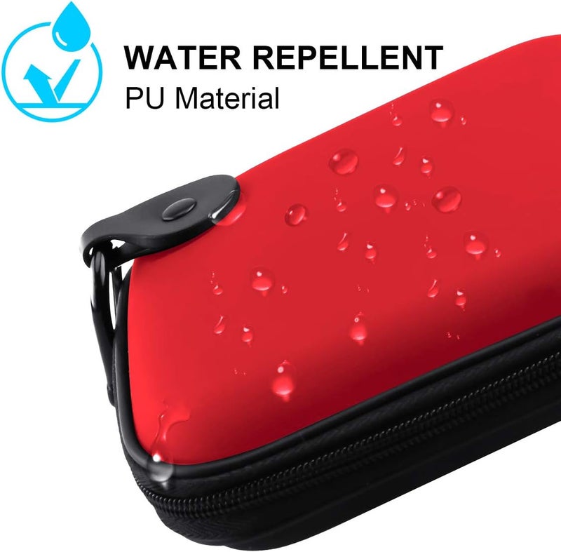 Lacdo Hard Drive Carrying Case for Western Digital WD Elements/WD My Passport/My Passport Ultra Portable External Hard Drive HDD 1TB 2TB 4TB 5TB 6TB USB 3.0 Protective Storage Travel Bag, Red - Image 4