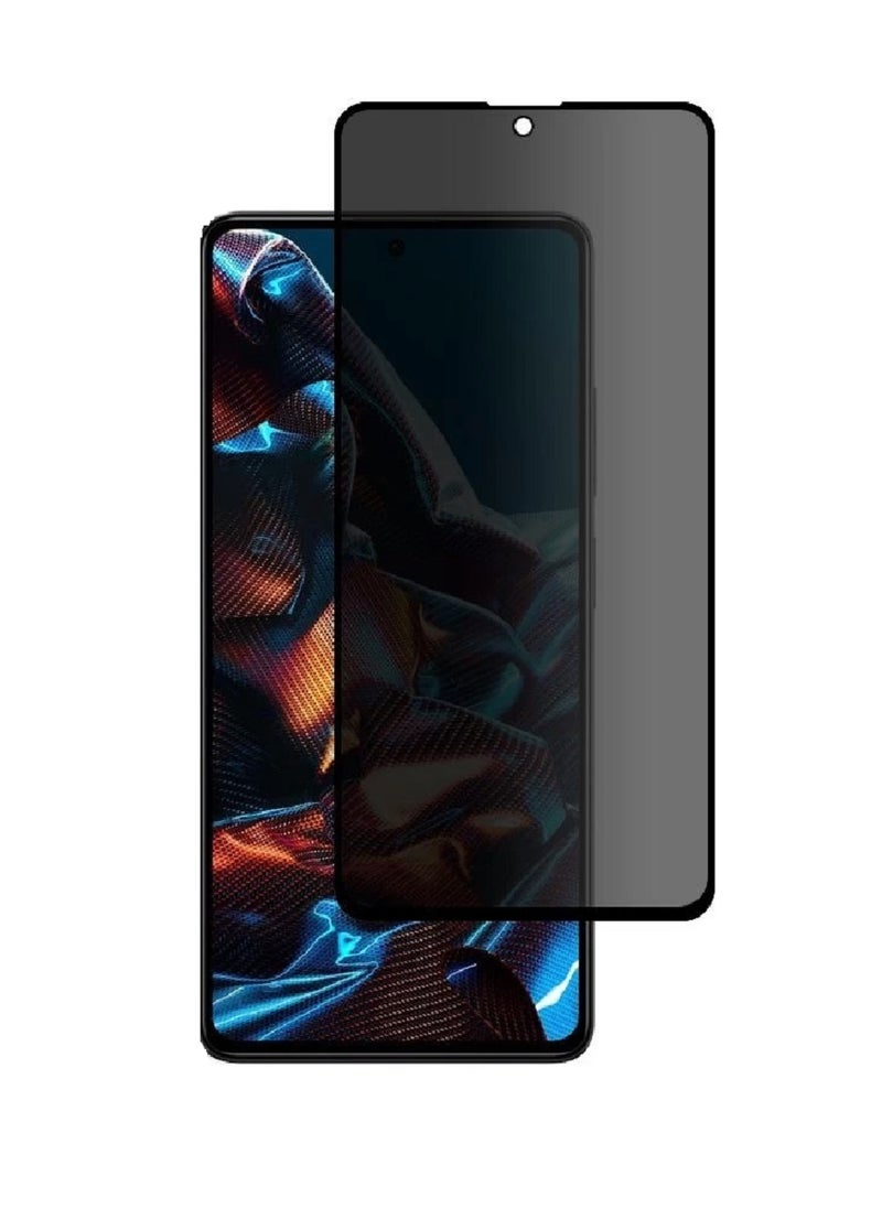 Super Tempered Glass Screen Protector Anti-Spy Privacy Designed For Xiaomi Poco X5 Pro Full Screen Coverage And Bubble Free - Image 1