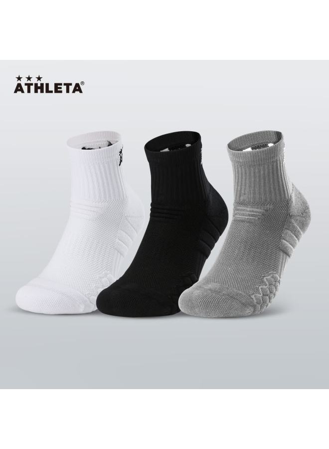 Athleta Sports Socks Uni Running Training Sweat-absorbent Terry Sole Professional Sports Socks White - Image 3