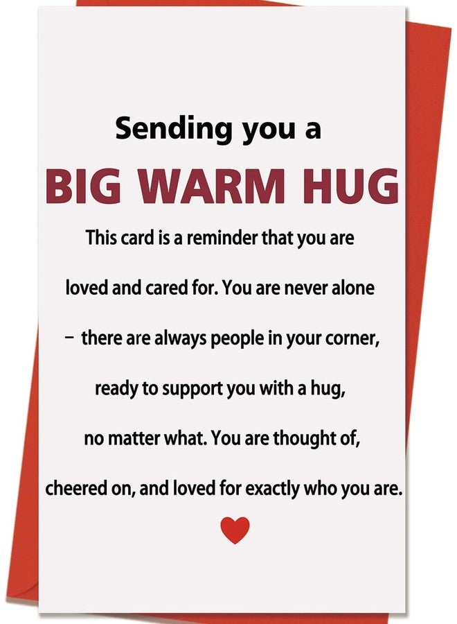 Mcduldul Funny Encouragement Card for Women Men | Missing You Gifts for Friends | Sympathy, Bereavement, Memorial, Grief Card | Get Well Soon | Thinking of You-Sending You A Big Hug - Image 1