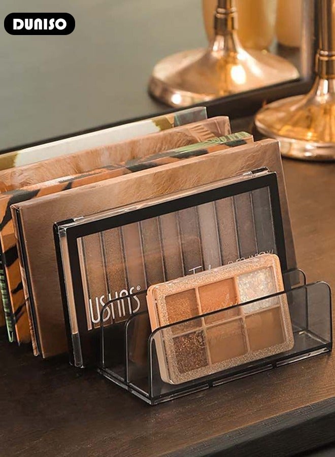 DUNISO Acrylic Eyeshadow Palettes Organizer, 7 Sections Cosmetic Organizer for Displaying, BPA-Free Makeup Palettes Organizer, Clear Eyeshadow Storage Holder Tray  for Vanities, Bathroom, Countertop and Cabinets - Image 5