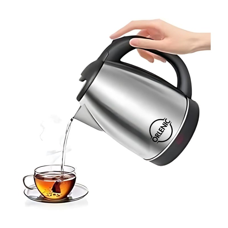 Orlenic Electric Kettle 2L Stainless Steel Water Boiler with Handle – Fast Boil Auto Shut Off, Heat Resistant & Boil Dry Protection – BPA-Free Multipurpose Tea Coffee Maker Kettle - Image 1