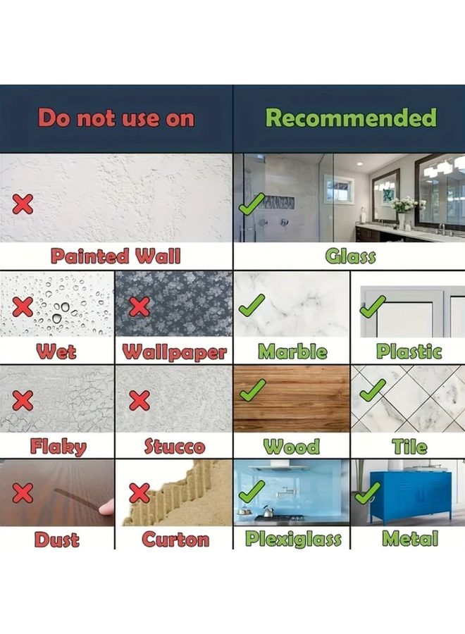 Transparent Heavy Duty Waterproof Adhesive Hooks 10pcs Traceless Bathroom Wall Mount - Image 5