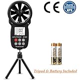 AOPUTTRIVER Digital Anemometer Handheld - MAX Up to 69mph,Wind Speed Meter Gauges for Measuring Air Flow,Temperature - Image 1