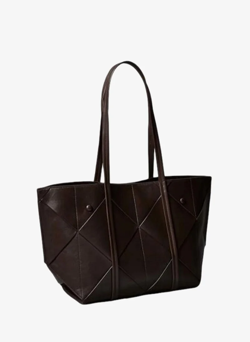 Calvin Klein Delicioso Woven Emblem Tote Bag for Women | Best Price UAE